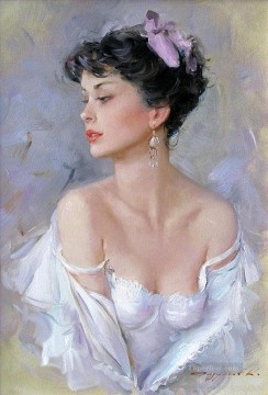 Pretty Woman KR 019 Impressionist Oil Paintings